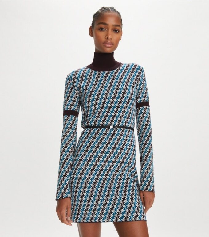 Robe-pull jacquard