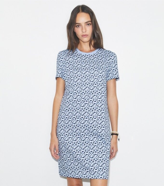Robe t-shirt imprimée en coton Robe t-shirt imprimée en coton