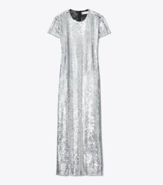 Robe t-shirt à paillettes