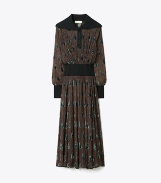 Robe à taille côtelée