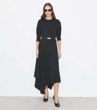 Robe évasée en coton
