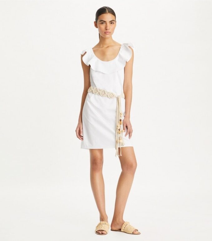 Robe à volants en coton Robe à volants en coton