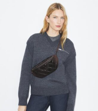 Sac banane Fleming en cuir verni