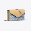 Sac à bandoulière enveloppe en denim T Monogram