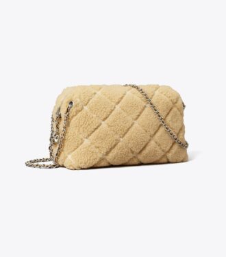 Sac à bandoulière Fleming en peau lainée douce