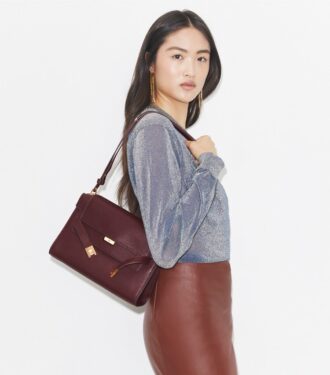 Sac à bandoulière grainé Lee Radziwill