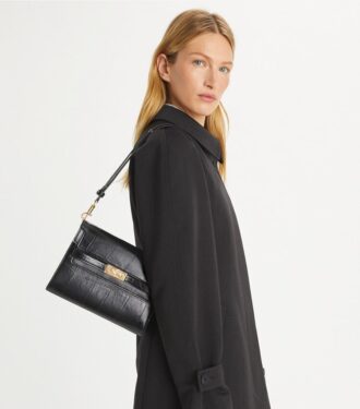 Sac à bandoulière Lee Radziwill à motif croco