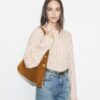 Sac à bandoulière Romy en daim Sac à bandoulière Romy en daim