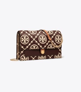 Sac à bandoulière T Monogram Contrast Embossed