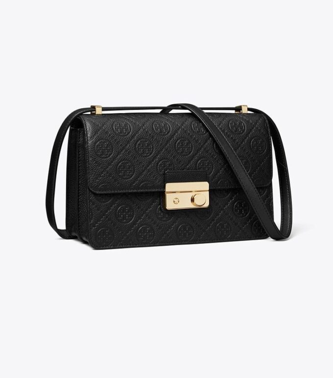 Sac à bandoulière T Monogram Pebbled Sac à bandoulière T Monogram Pebbled
