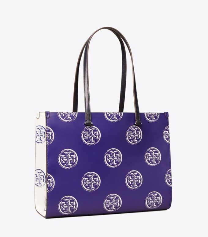 Sac cabas contrasté avec T Monogram en relief Sac cabas contrasté avec T Monogram en relief