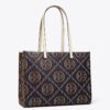 Sac cabas contrasté avec T Monogram en relief Sac cabas contrasté avec T Monogram en relief