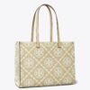 Sac cabas contrasté avec T Monogram en relief Sac cabas contrasté avec T Monogram en relief