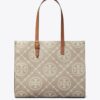 Sac cabas contrasté avec T Monogram en relief Sac cabas contrasté avec T Monogram en relief