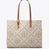 Sac cabas contrasté avec T Monogram en relief Sac cabas contrasté avec T Monogram en relief
