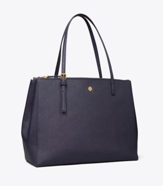 Sac cabas en cuir à double fermeture éclair