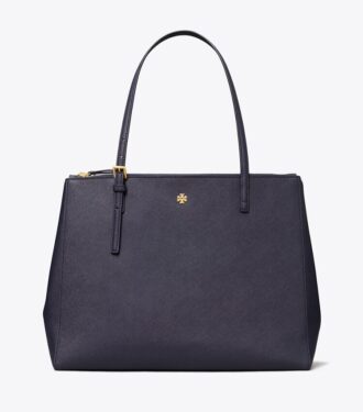 Sac cabas en cuir à double fermeture éclair