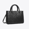 Sac cabas à poignées T Monogram embossé Sac cabas à poignées T Monogram embossé