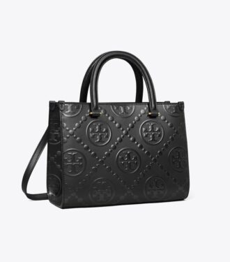 Sac cabas à poignées T Monogram embossé