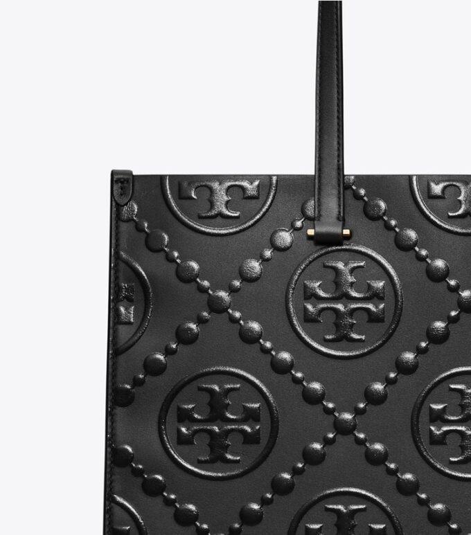 Sac cabas T Monogram embossé Sac cabas T Monogram embossé