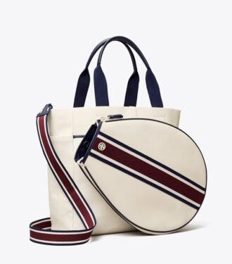 Sac de tennis à rayures