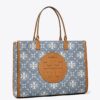 Sac fourre-tout Ella T Monogram en denim Sac fourre-tout Ella T Monogram en denim