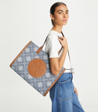 Sac fourre-tout Ella T Monogram en denim