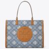 Sac fourre-tout Ella T Monogram en denim Sac fourre-tout Ella T Monogram en denim