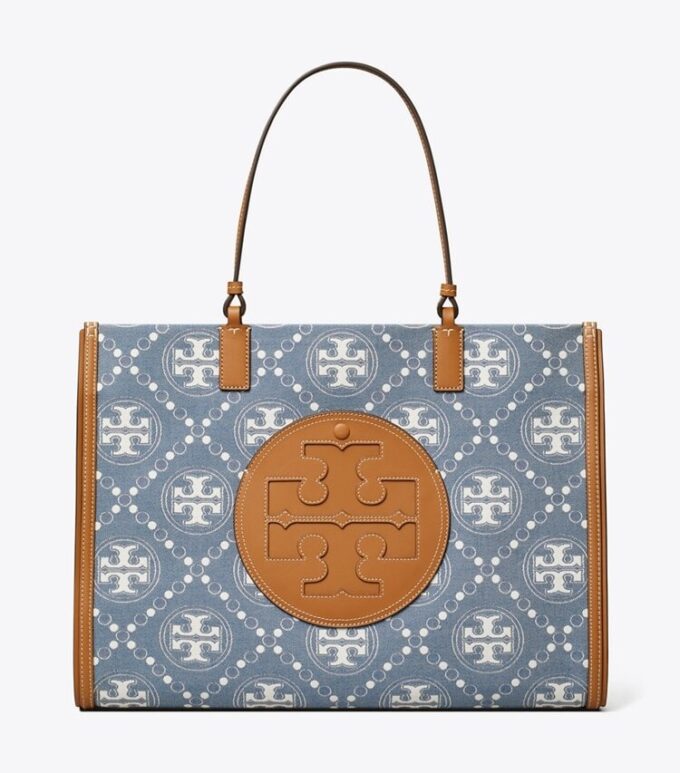 Sac fourre-tout Ella T Monogram en denim Sac fourre-tout Ella T Monogram en denim