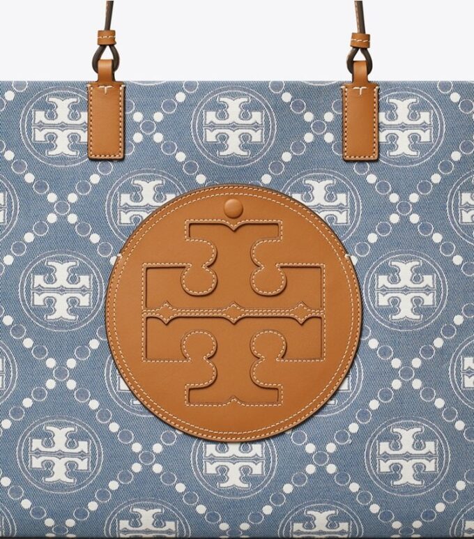 Sac fourre-tout Ella T Monogram en denim Sac fourre-tout Ella T Monogram en denim