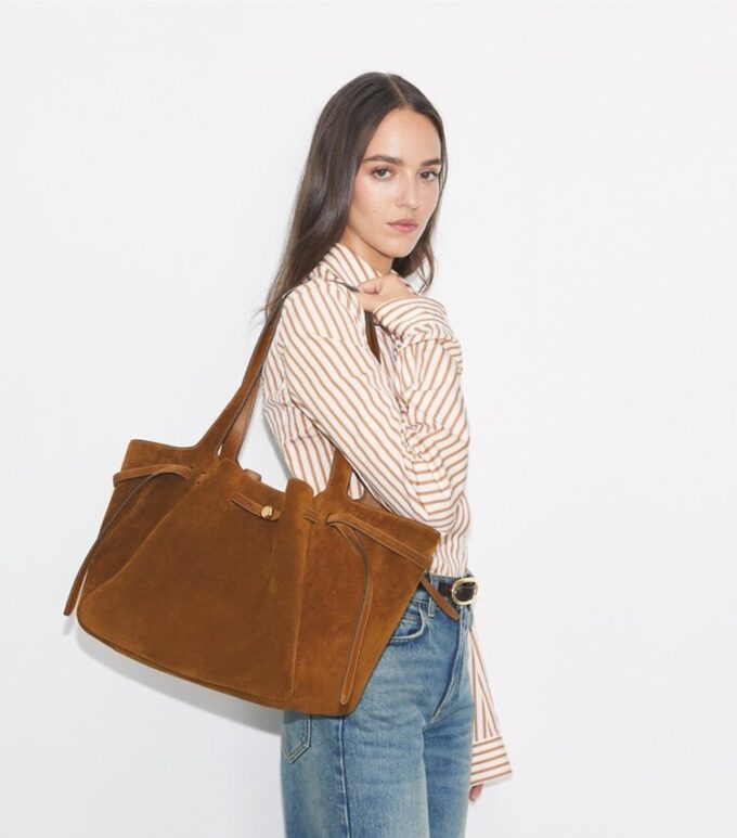Sac fourre-tout Romy en daim Sac fourre-tout Romy en daim