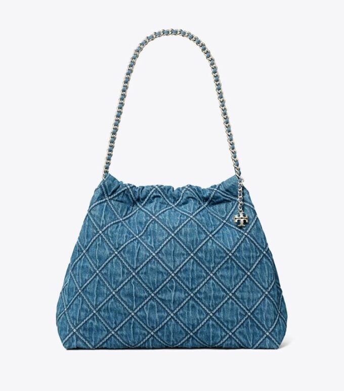 Sac hobo en denim souple Fleming
