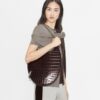 Sac perforé à motif croco Sac perforé à motif croco