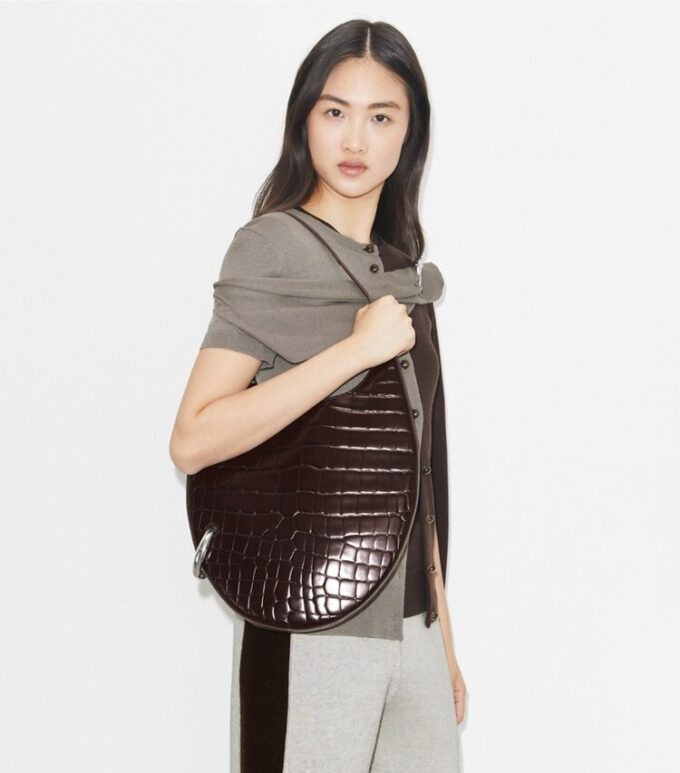 Sac perforé à motif croco Sac perforé à motif croco