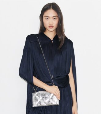 Sac à poignées métalliques matelassé Kira Diamond