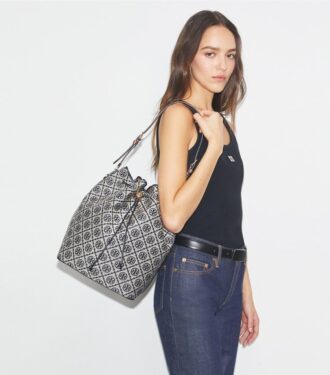 Sac seau oversize T Monogram
