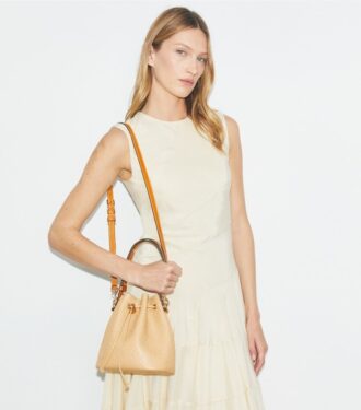Sac seau T Monogram Pebble