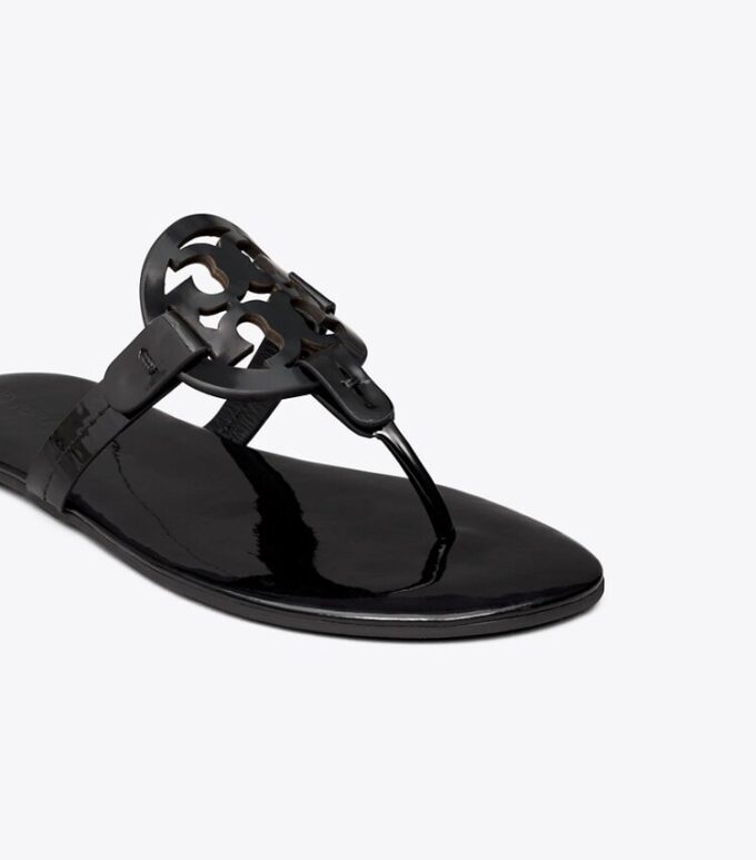 Sandales Miller en cuir verni souple, étroites Sandales Miller en cuir verni souple, étroites