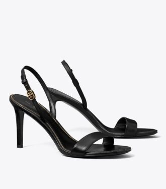 Sandales à talons avec boucle Double T