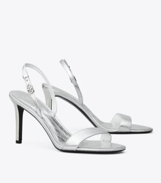 Sandales à talons et boucles Double T