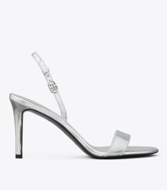Sandales à talons et boucles Double T