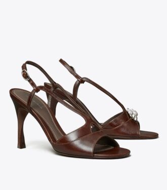 Sandales à talons torsadés