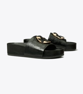 Sandales tissées Double T