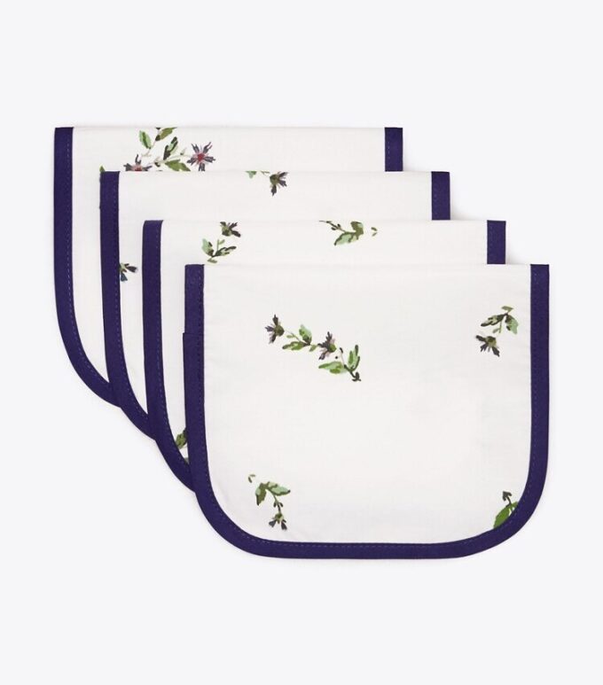 Serviette cocktail Jolie Fleur, lot de 4 Serviette cocktail Jolie Fleur, lot de 4