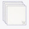 Set de 4 serviettes brodées Jolie Fleur Set de 4 serviettes brodées Jolie Fleur