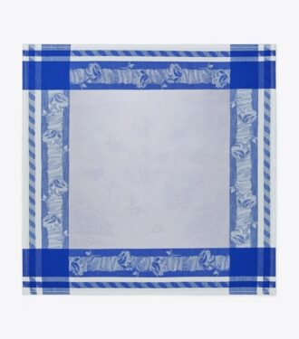 Set de 4 serviettes Jacquard à motif rose Set de 4 serviettes Jacquard à motif rose