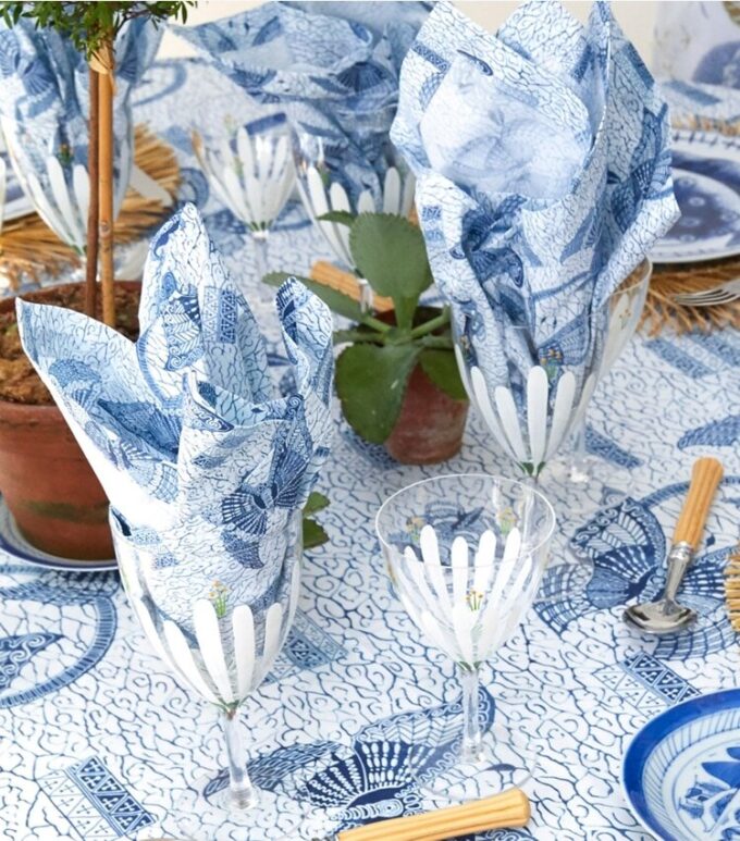 Set de 4 sets de table Butterfly Batik Set de 4 sets de table Butterfly Batik