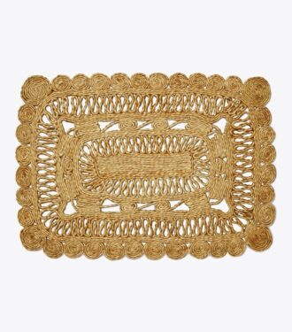 Set de 4 sets de table rectangulaires en jute