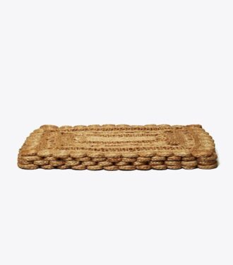 Set de 4 sets de table rectangulaires en jute