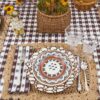 Set de 4 sets de table rectangulaires en jute Set de 4 sets de table rectangulaires en jute